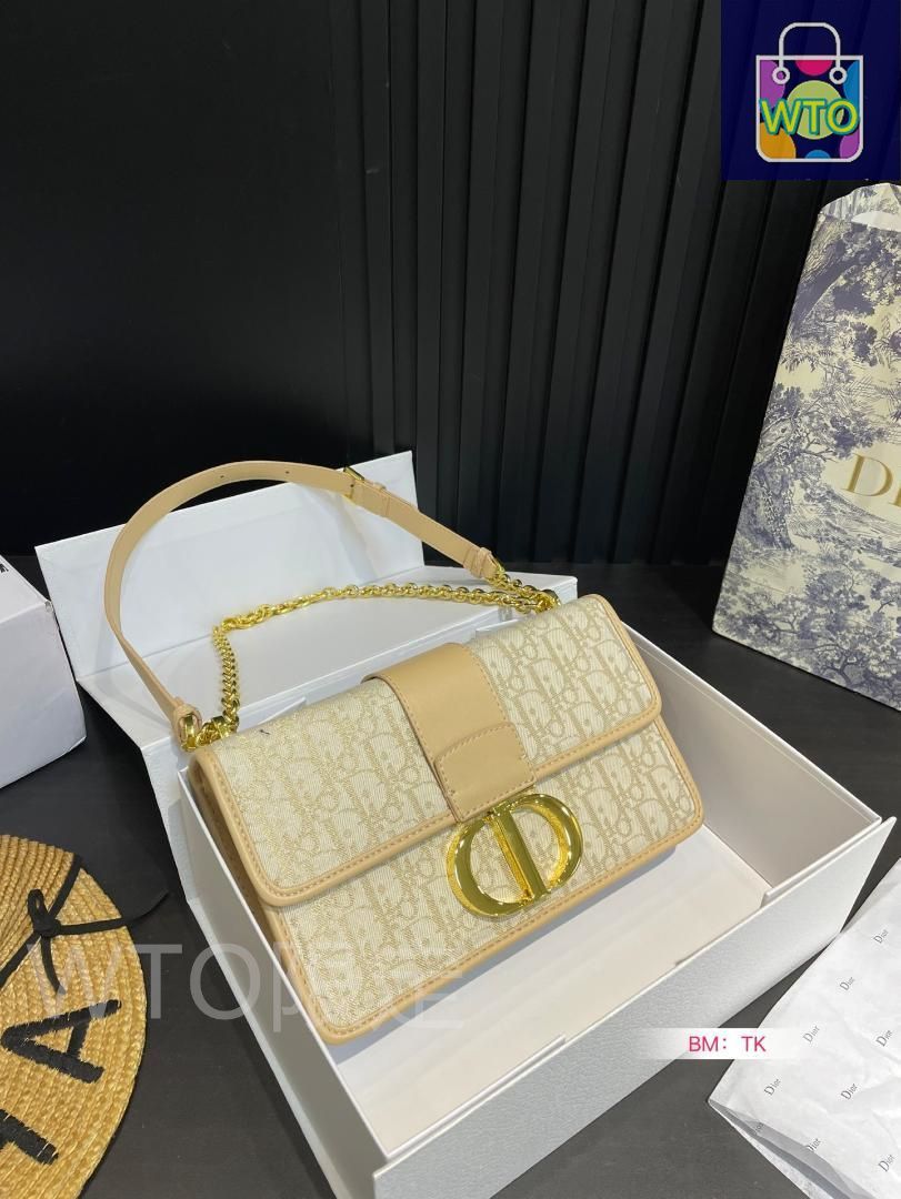 美品☆ Dior カナージュ チェーンショルダーバッグ 中古】 中美品