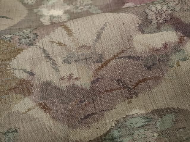 平和屋着物○本場大島紬 流水花丸文 大島紬美幸謹製 証紙付き 正絹 逸品