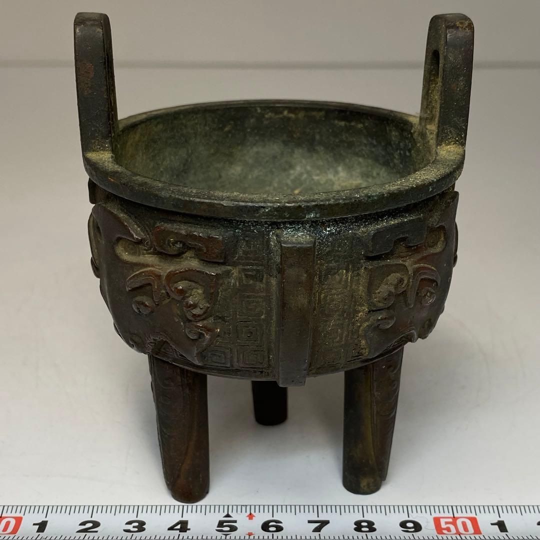 中国古玩 古銅香炉 480g 東h6-0421 トヒトコ