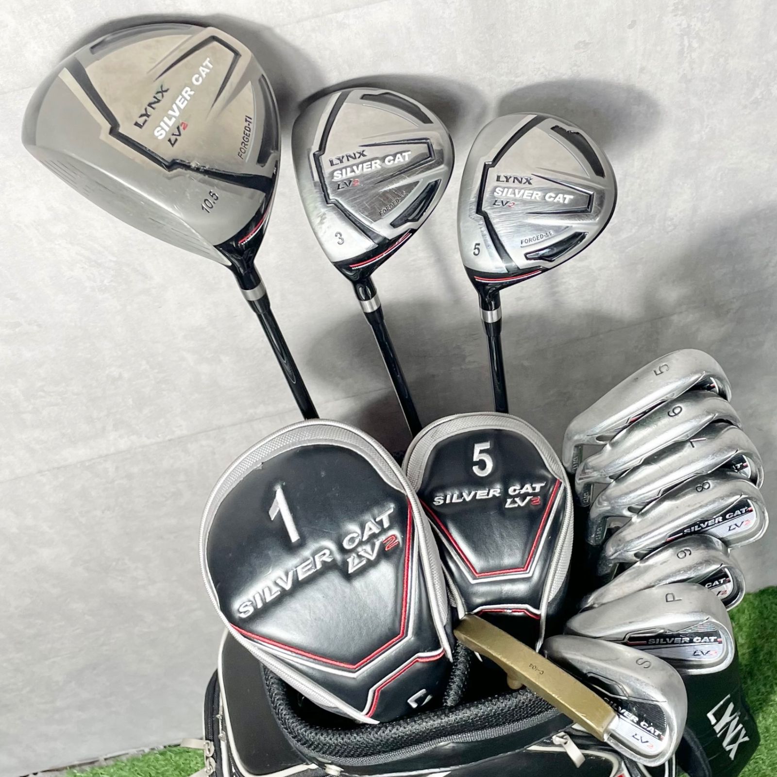 貴重レフティ】リンクス シルバーキャット ゴルフクラブセット 11本 SR