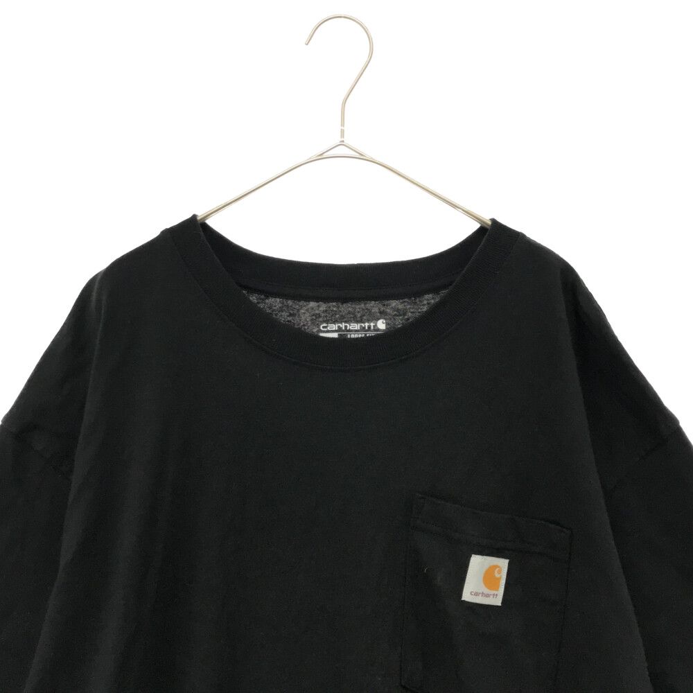 Carhartt ブラック 半袖シャツ CARHARTT (カーハート) 21AW ポケット 半袖Tシャツ ブラック