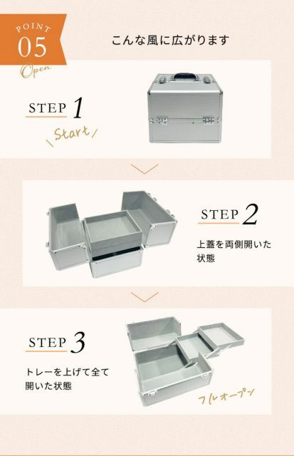 釣り 道具箱 アルミ風 プラスチック 大工 工具箱 キャビネット ツールボックス おしゃれ 大容量 持ち運び プラモデル 大型 整理 アルミケース アメリカン雑貨 鍵付き キャリー BelloM ブラック トレイベロア HRDEVELOPMENT_JP