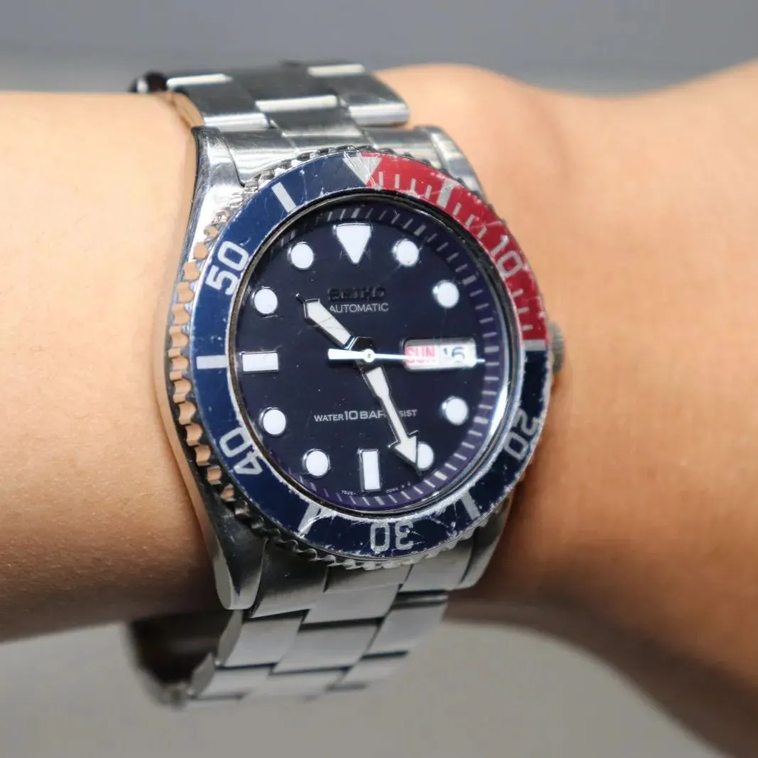 海外向けモデル】SEIKO DIVER Ref.7S26-0040 ネイビー文字盤 赤青ペプシベゼル 自動巻き |mercariメルカリ官方指定廠商|Bibian比比昂代買代購