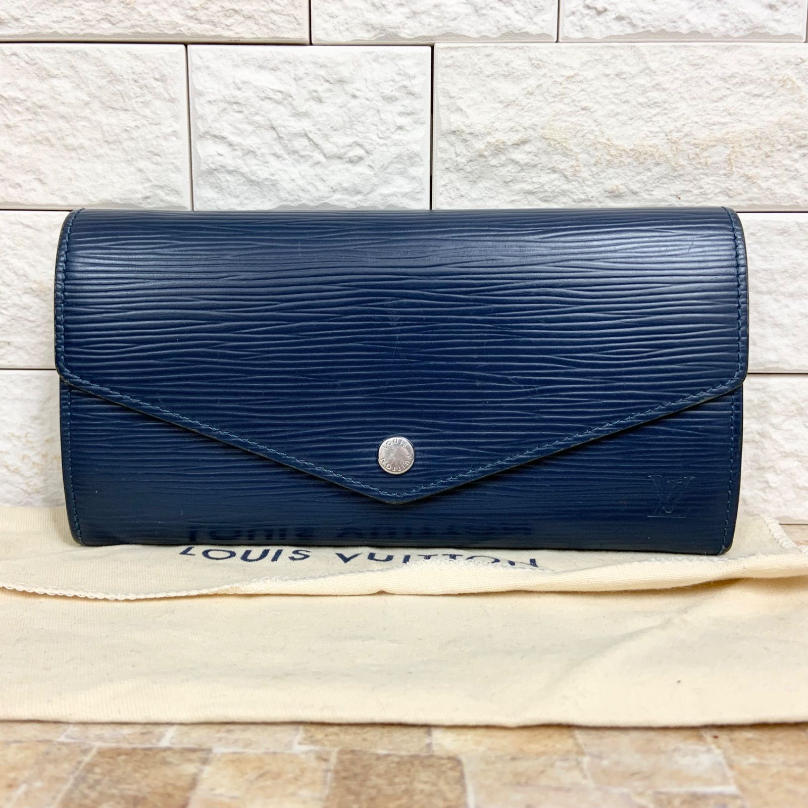 ラストセール！　ルイヴィトン 　ポルトフォイユ ブラザ タイガ ネイビー LOUIS VUITTON ルイヴィトン ポルトフォイユサラ M60585 エピ 長