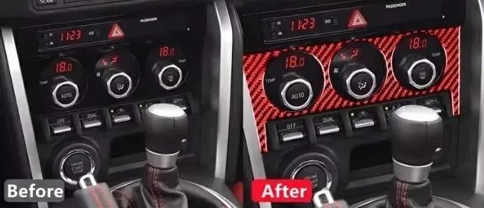 Amazon | AIRSPEED スバル BRZ ZC6 トヨタ 86 ZN6 専用 エアコンコントロールパネルカバー カーボンファイバー 車種専用  インテリア装飾アクセサリー 2012-2020対応 (ブラック) | インテリアパネル | 車＆バイク トヨタ 86(ZN6)/SUBARU BRZ(ZC6)用 エアコンコントロールパネルカバー カーボンファイバー 車種専用 インテリア装飾アクセサリー 1P