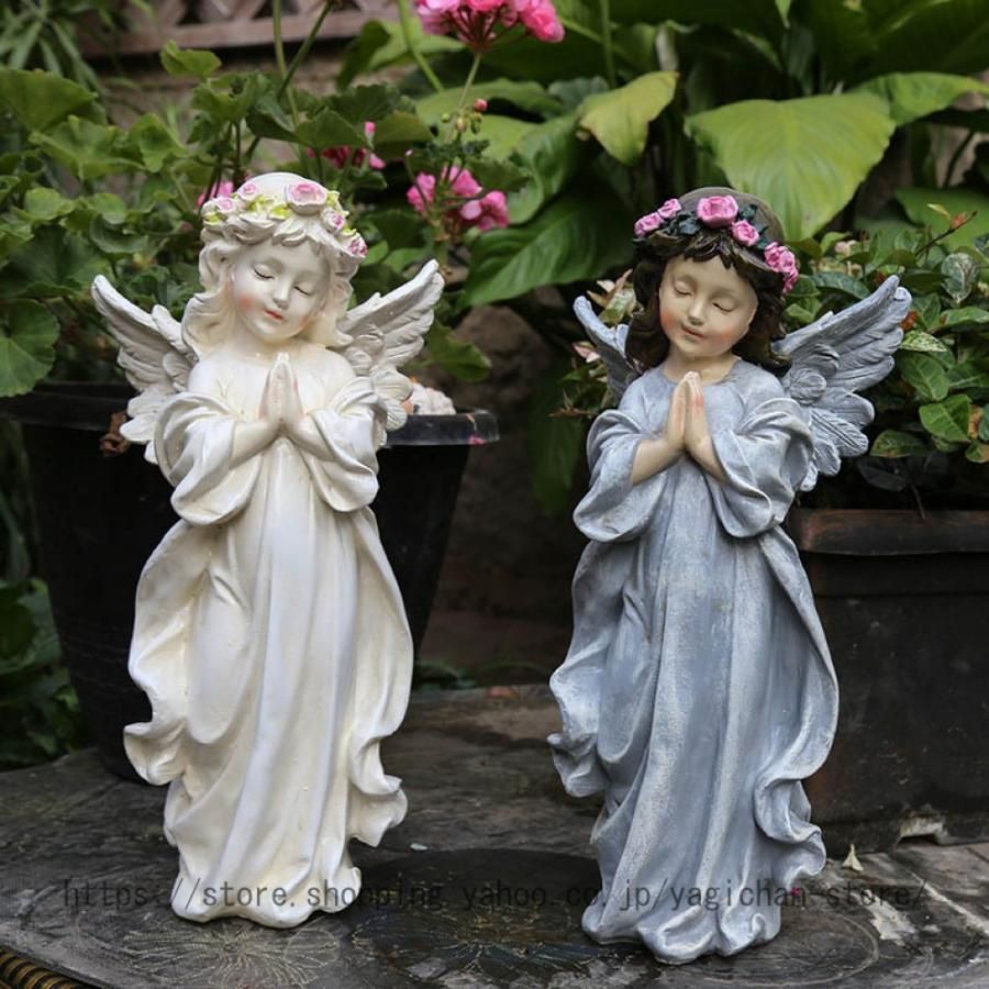 置き物 祈る天使像 女の子 天使 置物 オブジェ お祈り
