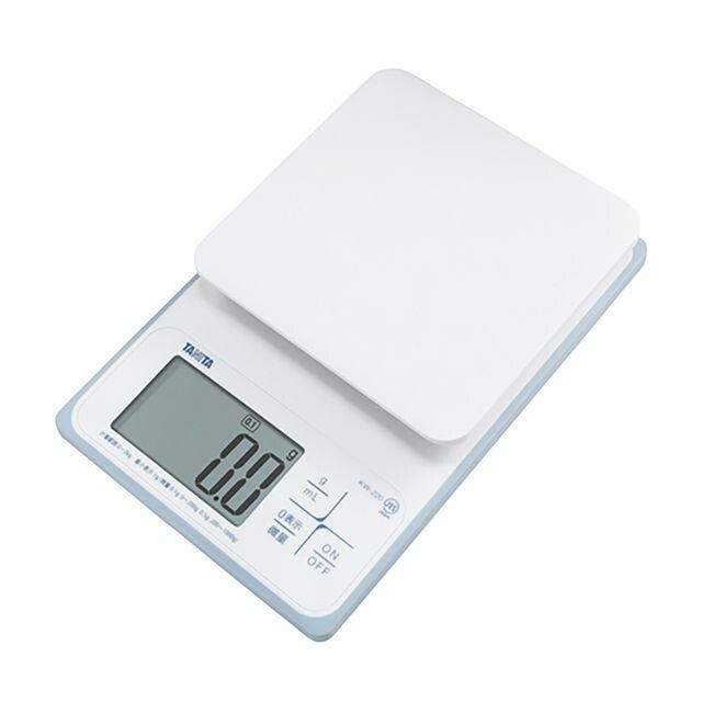 タニタ KW-220-WH デジタルクッキングスケール 2kg 1点