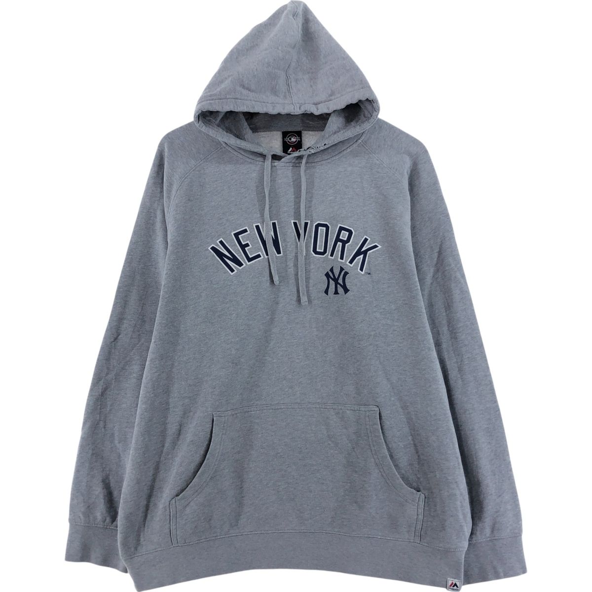 古着 マジェスティック Majestic MLB NEW YORK YANKEES ニューヨークヤンキース バックプリント/eaa520236