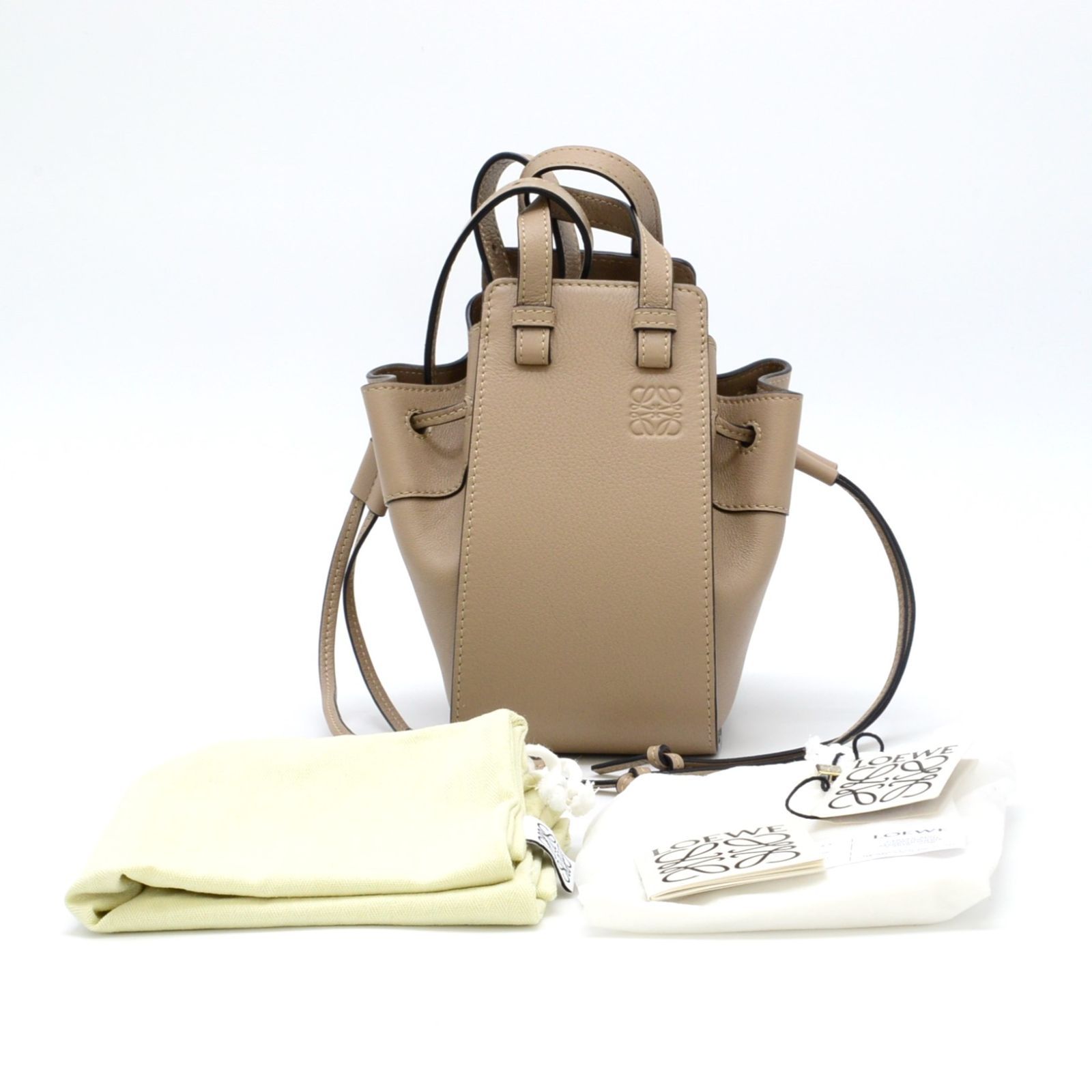 LOEWE ロエベ ハンモック ドローストリングミニ レザー 2WAY 