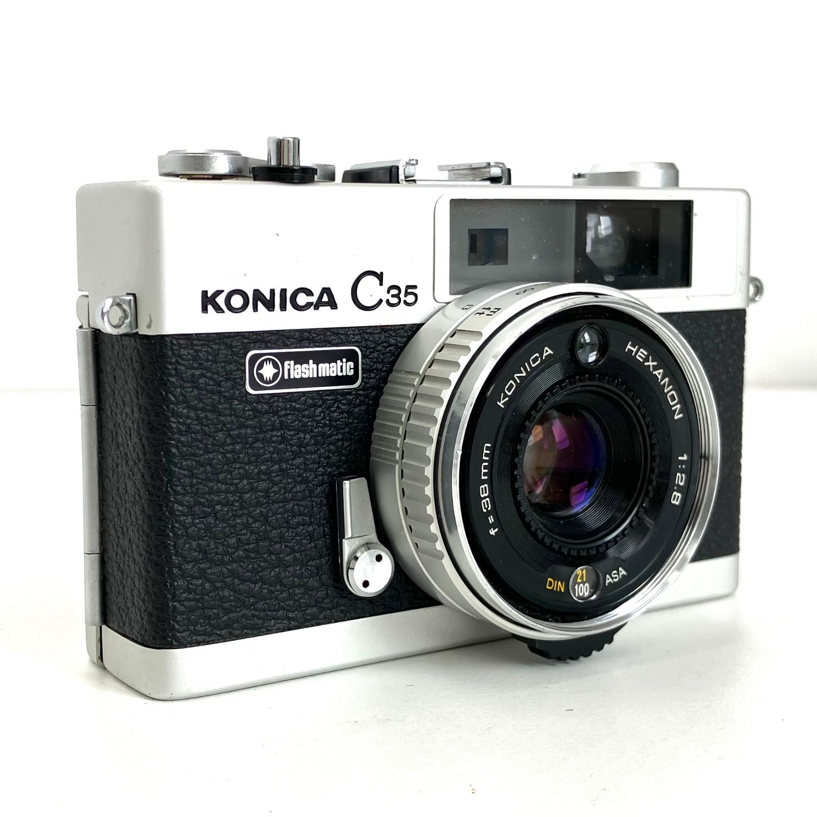 589303】 KONICA C35 flash matic / HEXANON F2.8 38mm 美品 589303】 KONICA C35 flash matic / HEXANON F2.8 38mm 美品