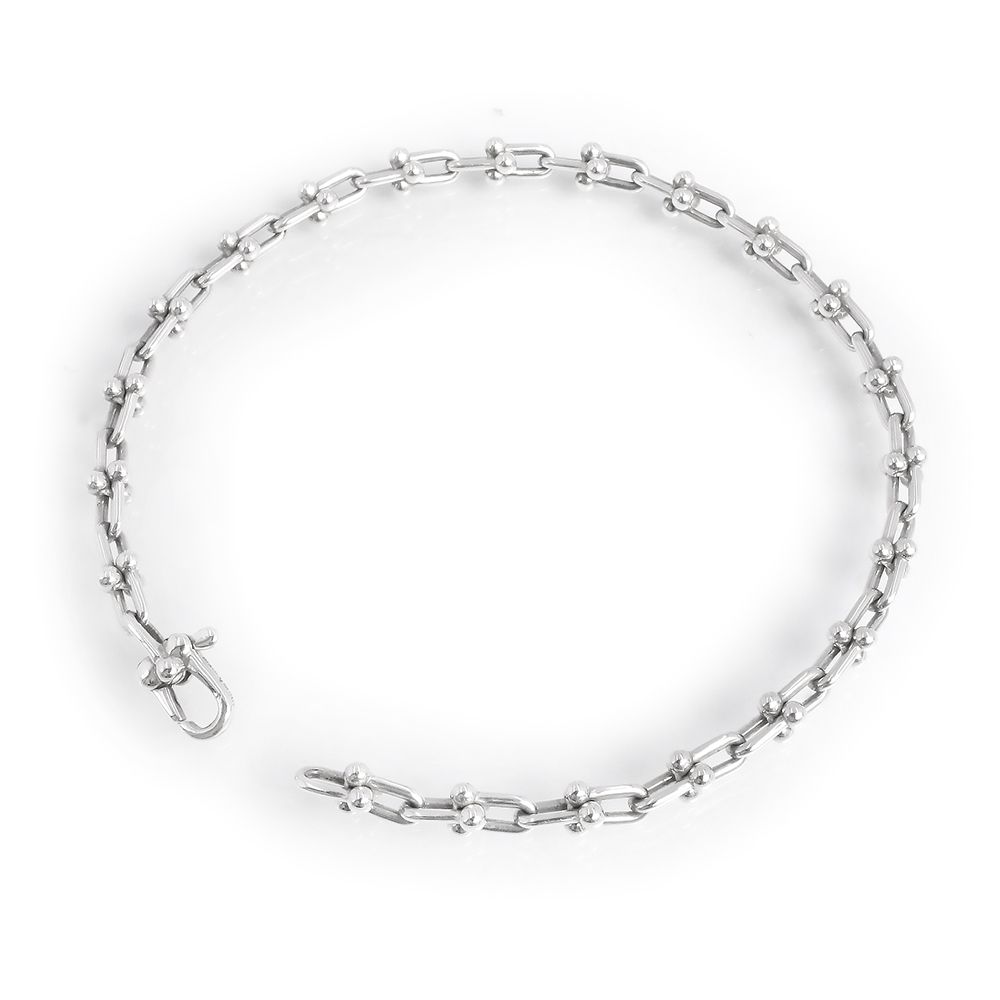 スモールリンク ブレスレット SV シルバー 全長約16cm レディースk0586y TIFFANY\u0026Co. ティファニー ハードウェア スモール リンク