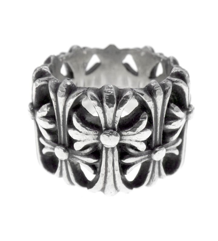 クロムハーツ CHROME HEARTS CEMETERY セメタリー クロス シルバー リング 40376