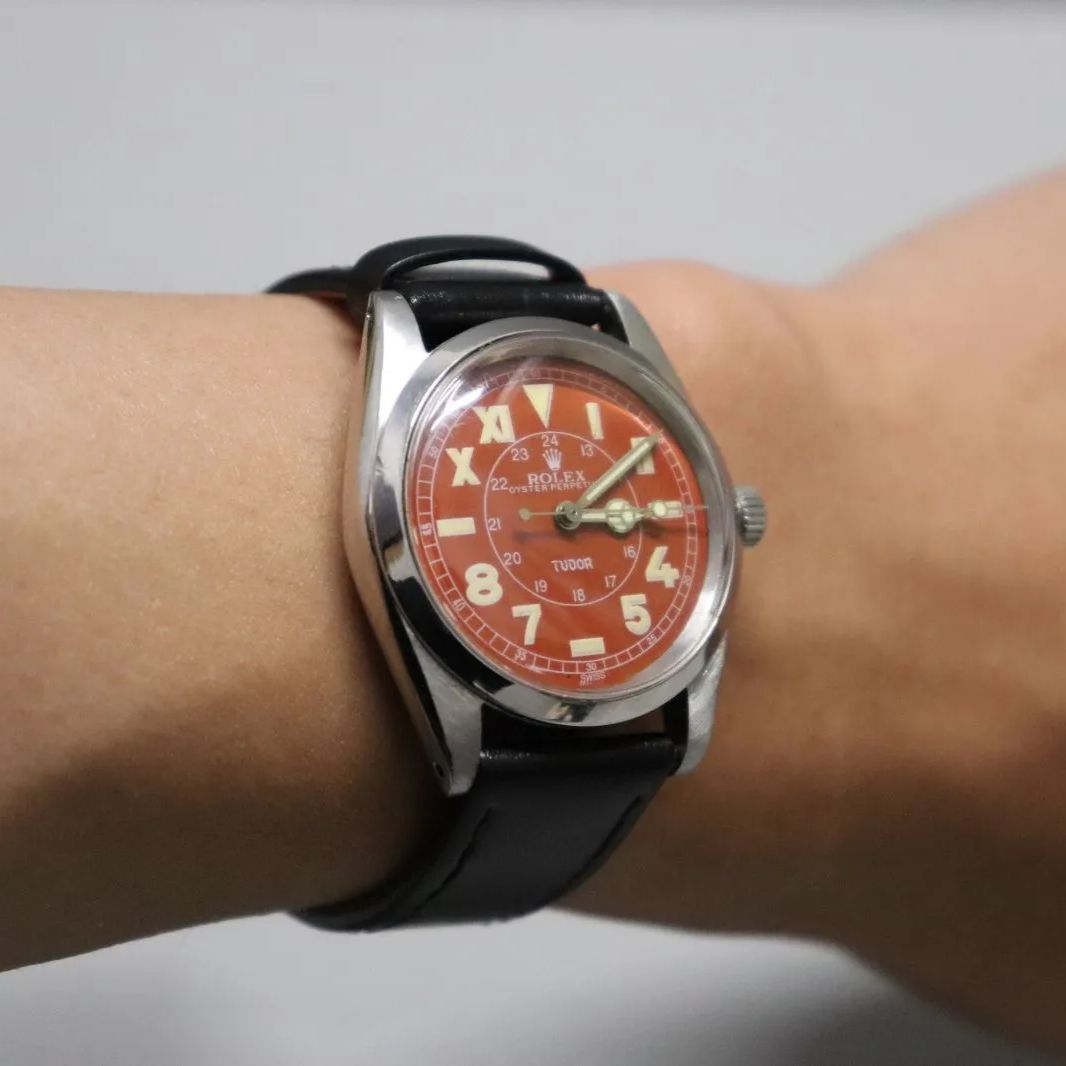 希少】ROLEX TUDOR Wネーム OYSTER PERPETUAL カリフォルニア