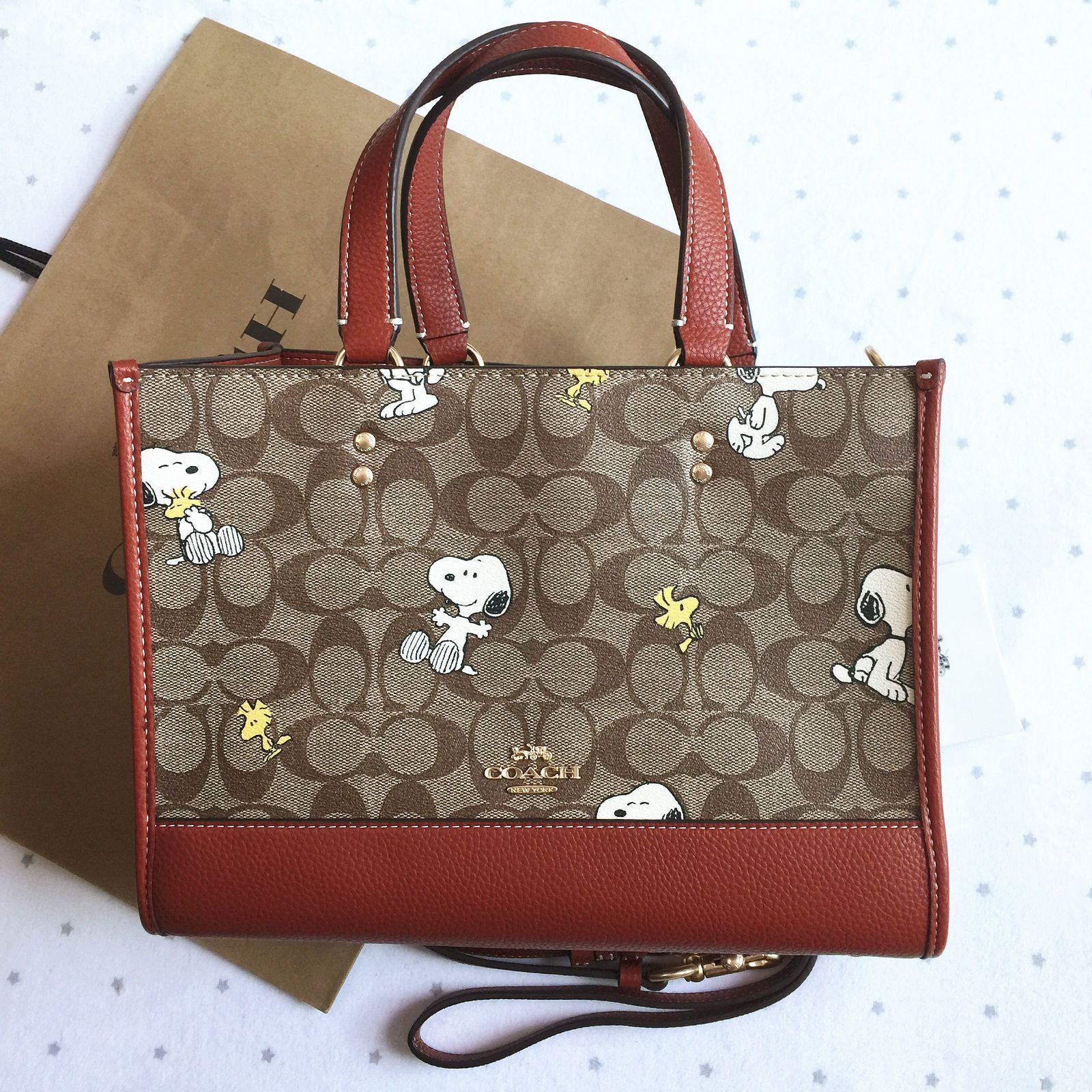 期間限定セール】COACH コーチバッグ CE862 スヌーピー コラボ トートバッグ ショルダーバッグ 2WAY 手提げバッグ Peanuts  アウトレット 新品未使用 - メルカリ