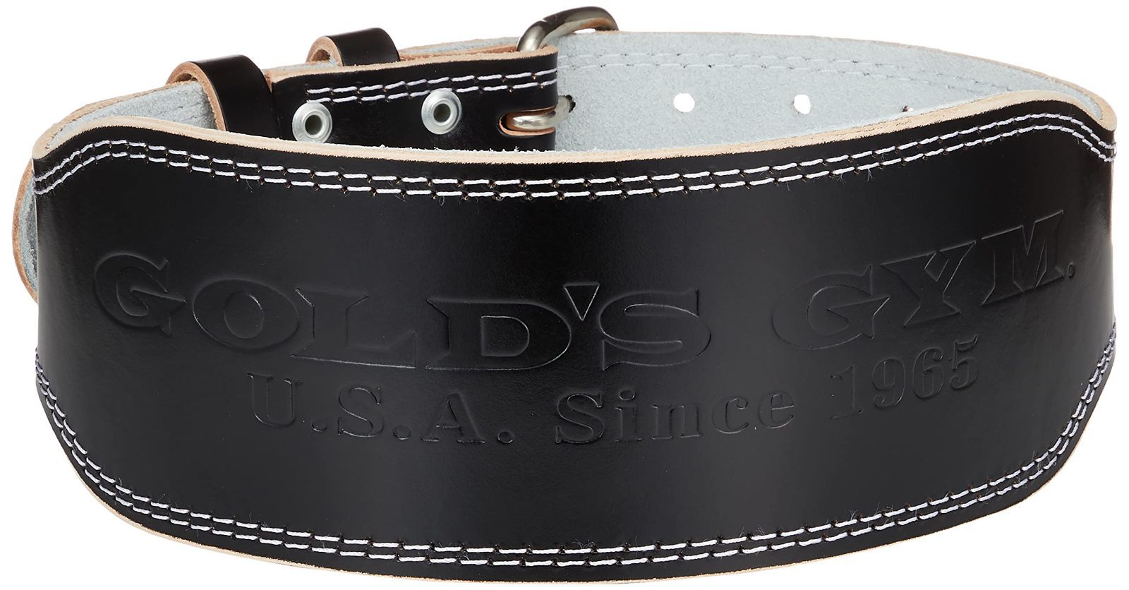 ゴールドジム(GOLD`S GYM) EXレザーベルト G3322 ブラック L 柔らかく