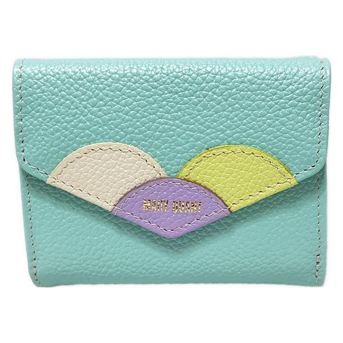 MARY QUANT(マリークワント) 3つ折り財布美品 - ライトブルー