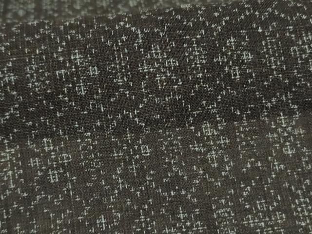 平和屋着物＊夏物 紗紬 幾何学文様 正絹 逸品 AABC1874jd