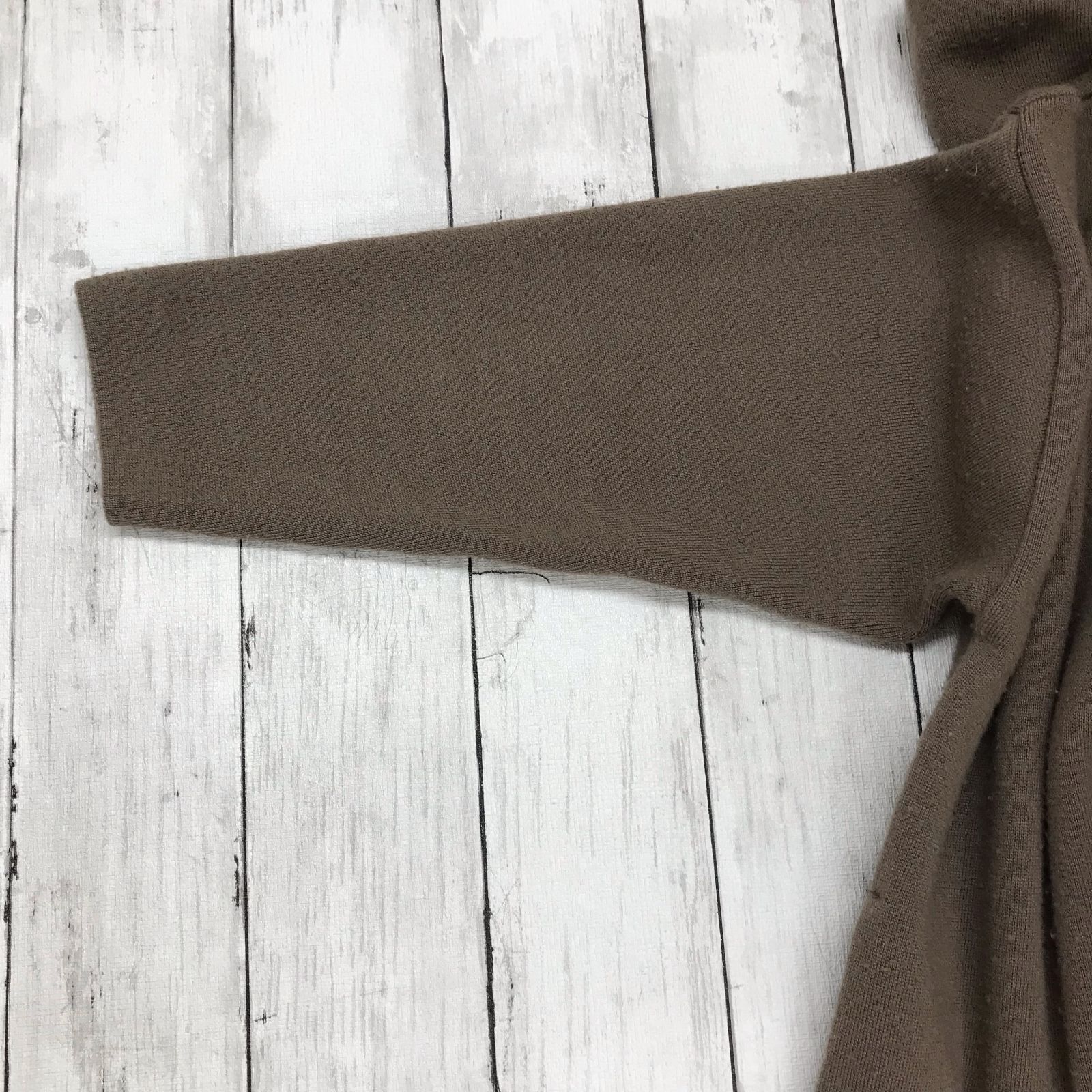 ドゥーズィエムクラス　スムースニットショートガウン　ブラウン　美品 DEUXIEME CLASSE / スムースニットショートガウン / 200205004170