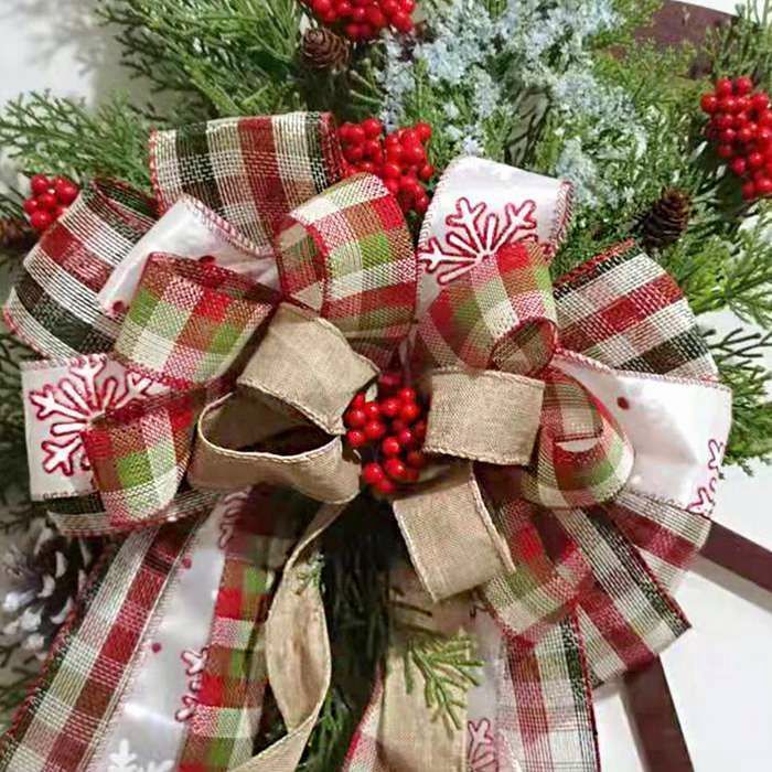 クリスマスリース2点セット❣️きっちゃん❣️ ワイヤークリスマスリースと木製クリスマスミニ汽車 おまけ付き