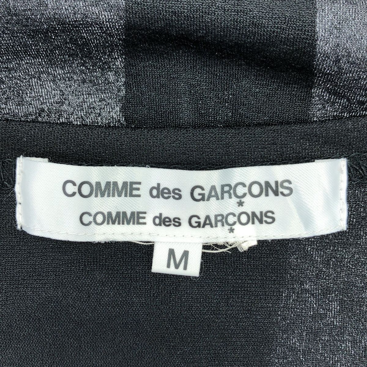 COMME des GARCONS COMME des GARCONS / コムコム | 2019AW | シアー フリル カットソー | M | ブラック | レディース COMME des GARCONS COMME des GARCONS - COMME des GARCONS COMME des