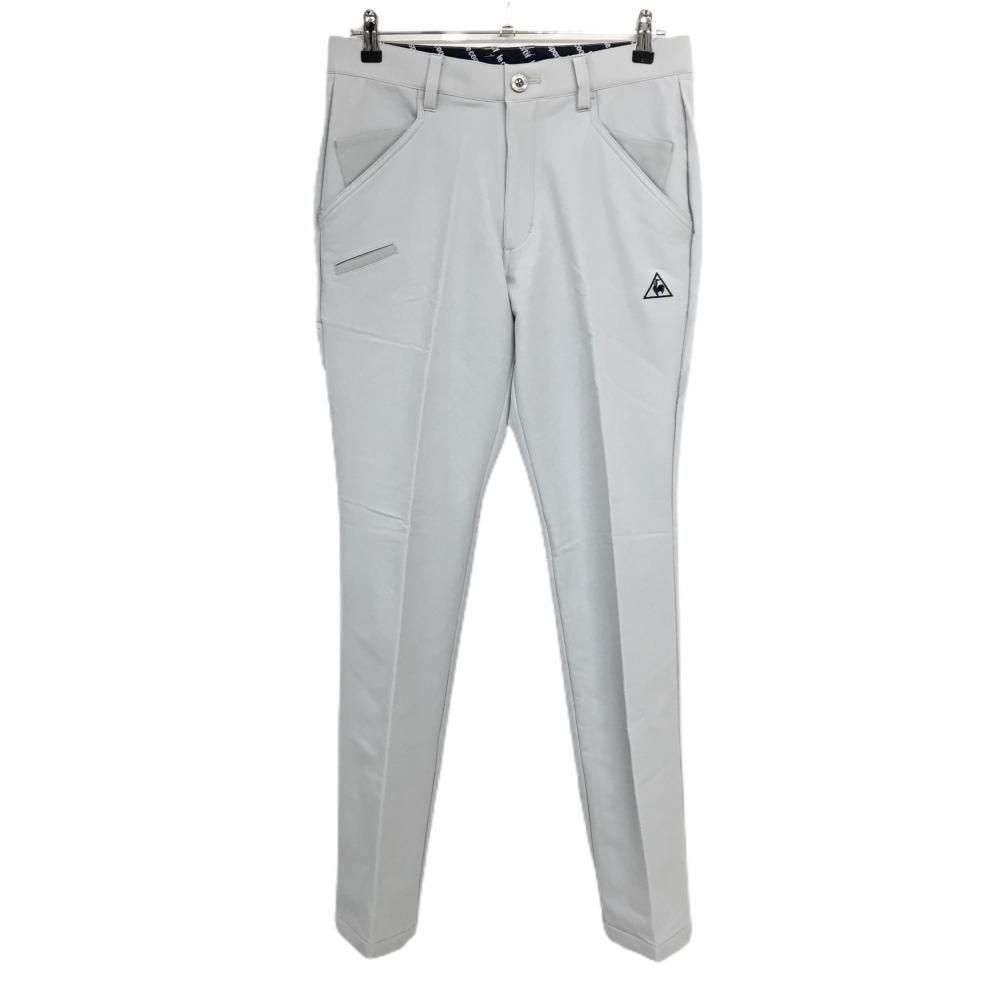 ルコックゴルフ パンツ ライトグレー 裏微起毛 防風 ストレッチ メンズ 79 ゴルフウェア le coq sportif