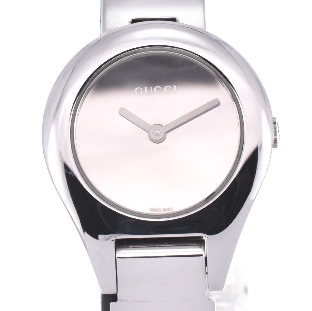【正規稼働】グッチ クォーツ 6700L ミラー文字盤 レディース 腕時計