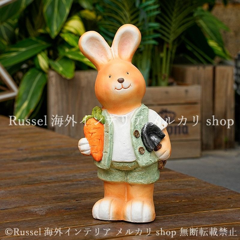 ガーデンオブジェ ウサギ ラビット うさぎ 酸化マグネシウム 置物 兎 ガーデンオーナメント アニマル ガーデニング 雑貨 ガーデン雑貨 ガーデンインテリア ガーデン インテリア 庭の装飾 お洒落 おしゃれ 8-14 STEELWINDOWSANDDOORS_COM