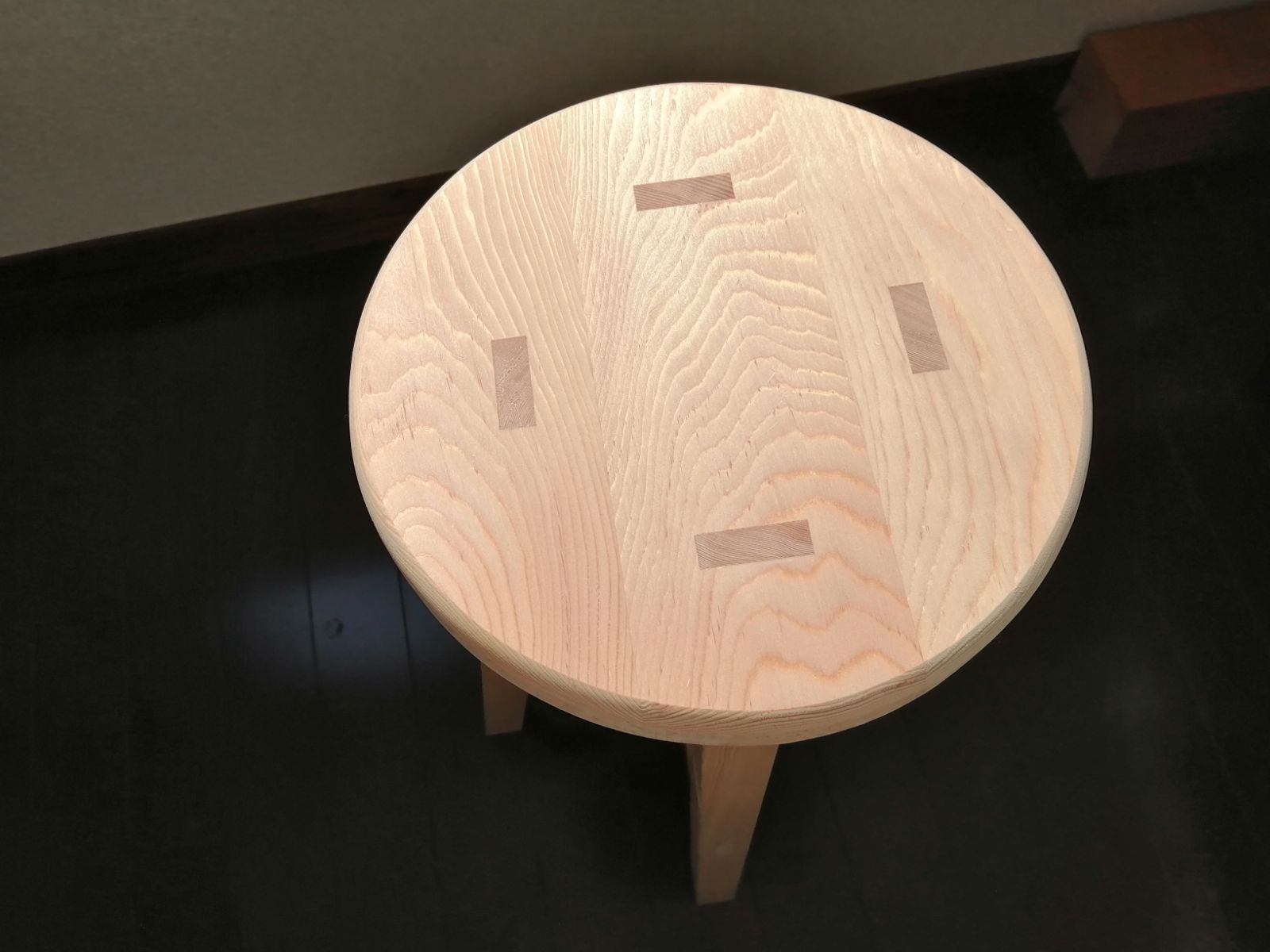 ほぞ組】木製スツール 高さ52cm 丸椅子 stool 猫犬 - メルカリ