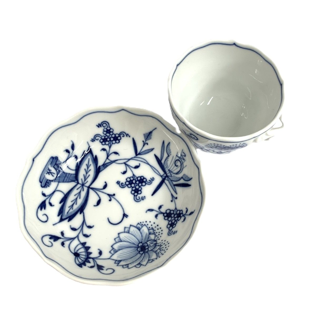 Meissen マイセン デミタスカップ＆ソーサー ブルーオニオン
