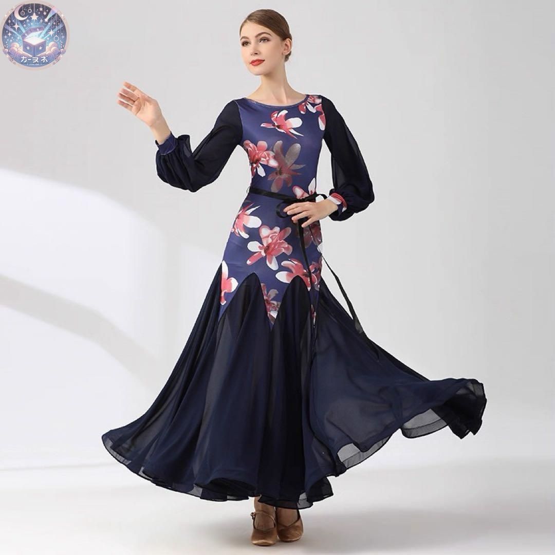 新品 未使用 ストーン付きスタンダード練習着ダンスパーティーにも！