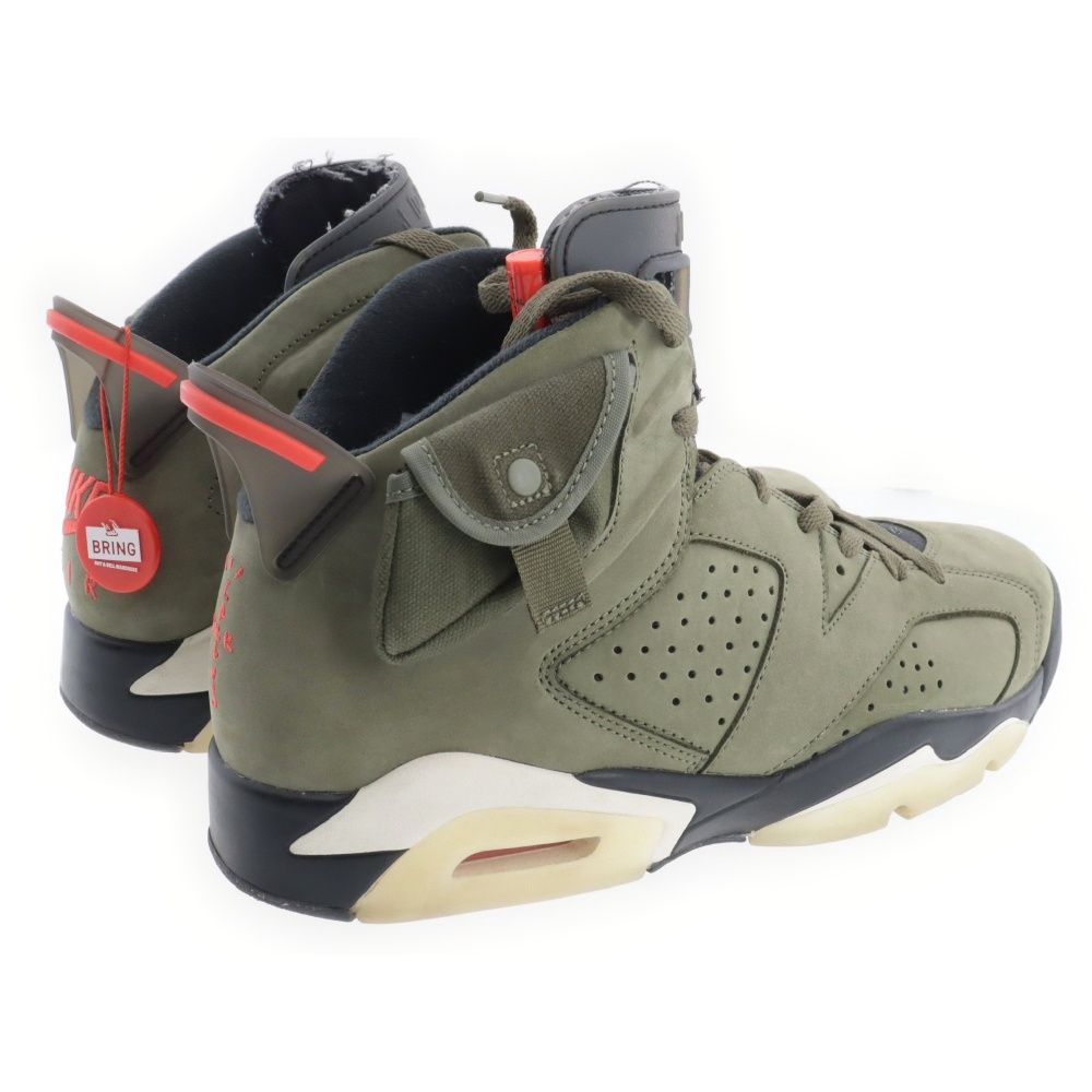 NIKE (ナイキ) ×TRAVIS SCOTT AIR JORDAN 6 RETRO SP トラヴィススコット エアジョーダン6 ハイカットスニーカー  カーキ US10/28cm CN1084-200 - メルカリ