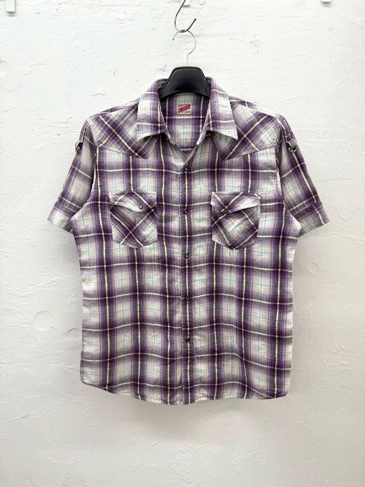 JPN きらめき 半袖 シャツ チェック柄