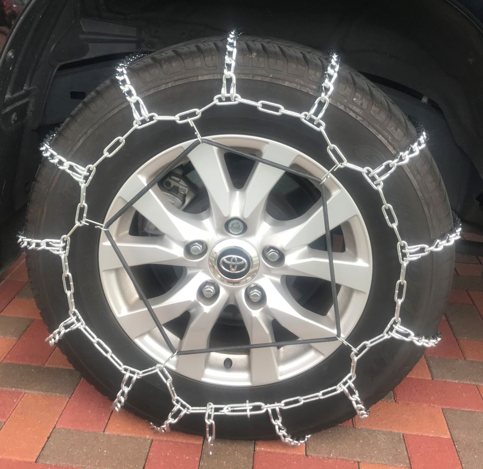 jeep ラングラー用金属タイヤチェーン255|70R18バンド付き
