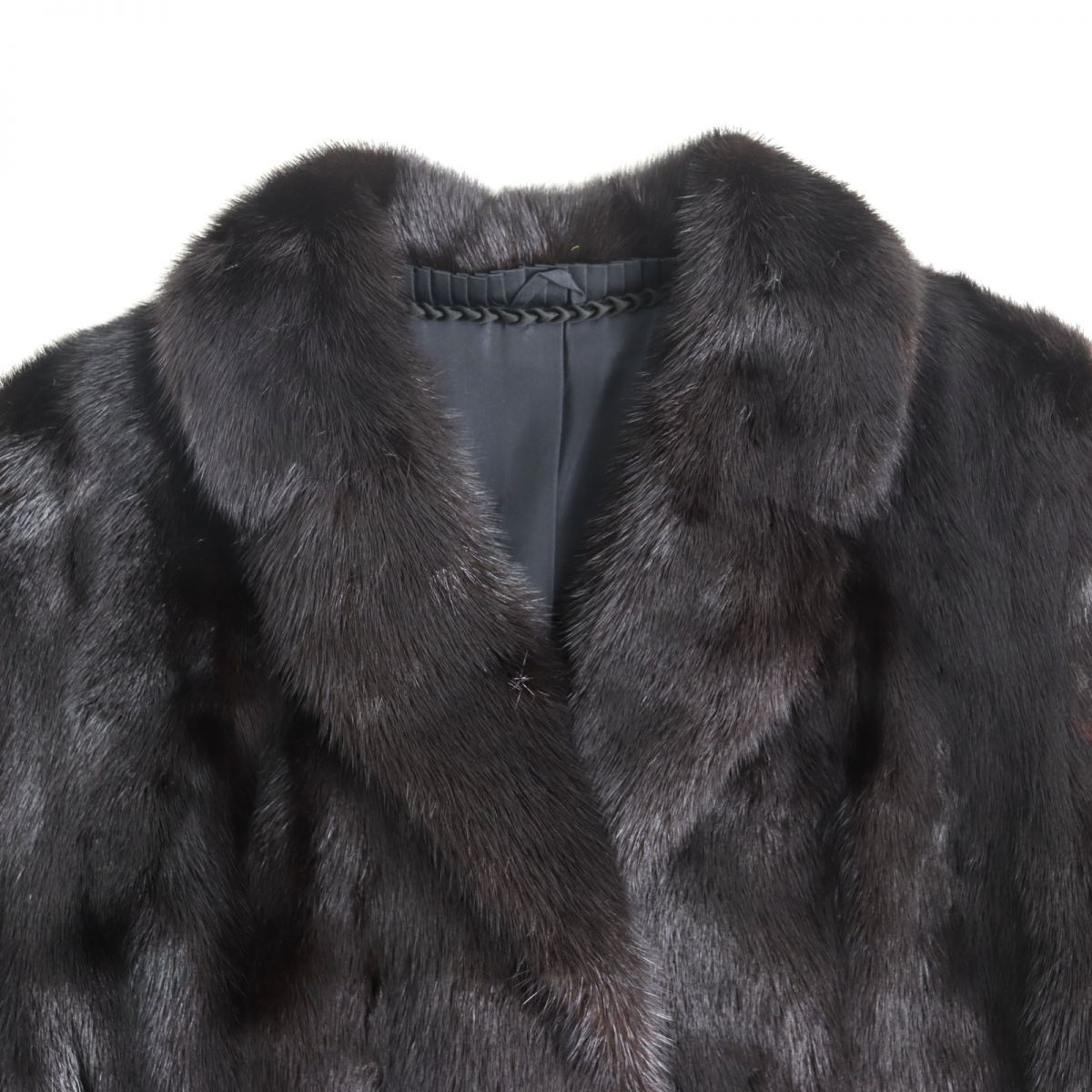 値下げEMBA 毛皮 シェアードミンク 黒 Mサイズ EMBA 毛皮 シェアードミンク 黒 Mサイズ 1】極美品▽エンバ EMBA