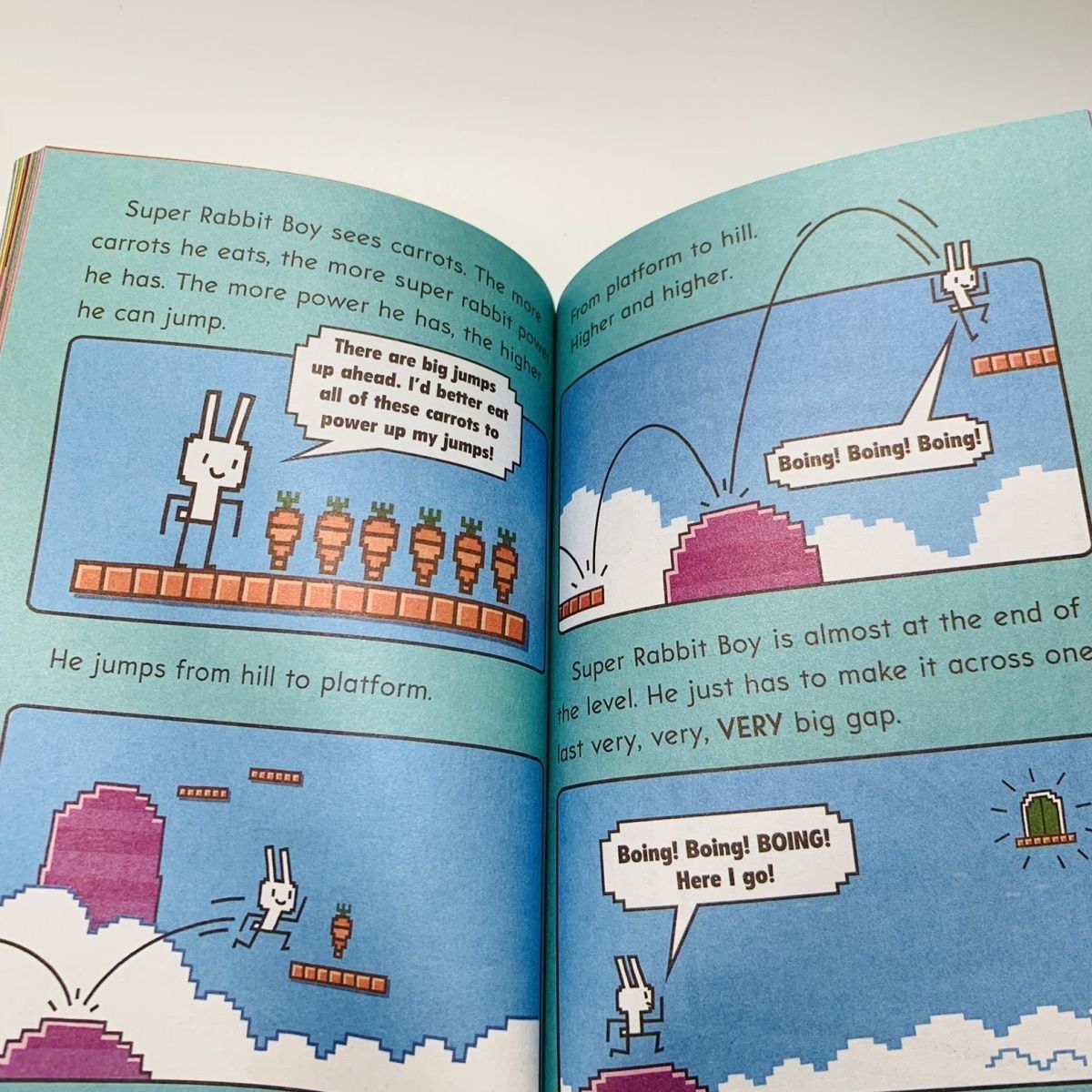 PRESS START！ 四角いウサギ12冊 scholastic英語絵本 Press Start! #12: Super Rabbit Boy World! #12 by Thomas