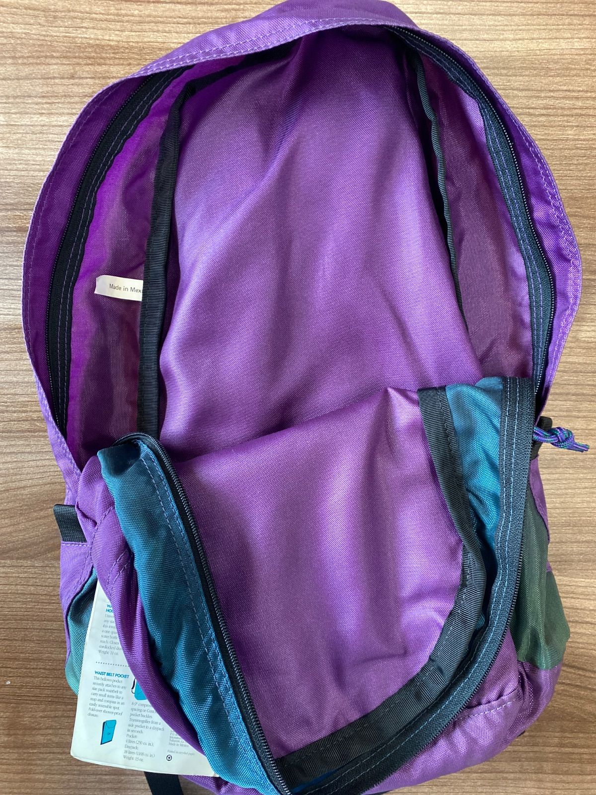 ALPINE⚫︎ロウアルパイン⚫︎リュック⚫︎バックパック⚫︎デッドストック⚫︎Manlf 20⚫︎取扱説明書付き⚫︎紫×緑⚫︎メキシコ製