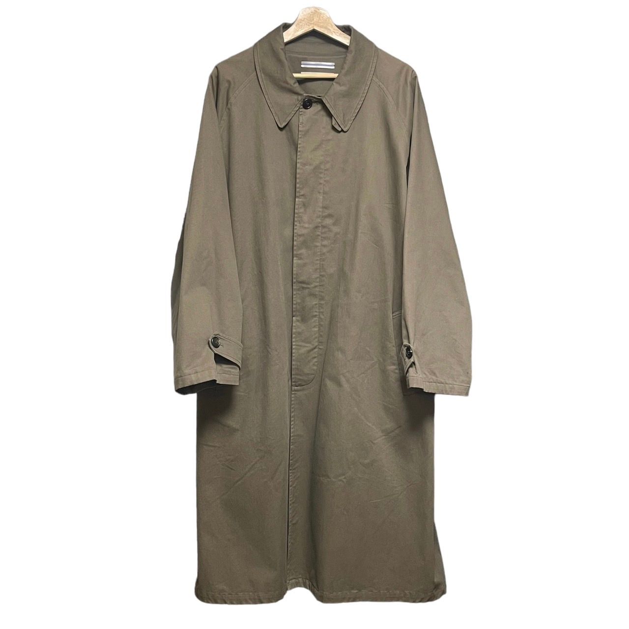 Cristaseya クリスタセヤ OVERSIZED COTTON TRENCH WITH LEATHER PATCH 