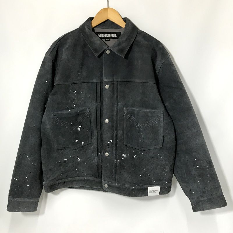 NEIGHBORHOOD DRIP SUEDE JACKET Lサイズ NEIGHBORHOOD DRIP SUEDE JACKET