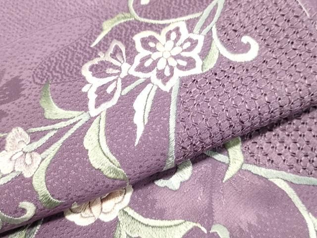 平和屋着物○中国三大刺繍 スワトウ刺繍 汕頭刺繍 長襦袢 無双仕立て