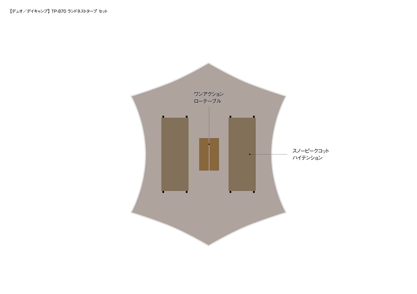 【新品未使用】 peak　ランドネストタープセット　TP-870 楽天市場】[tp-870]snow peak (スノーピーク ) ランドネストタープ