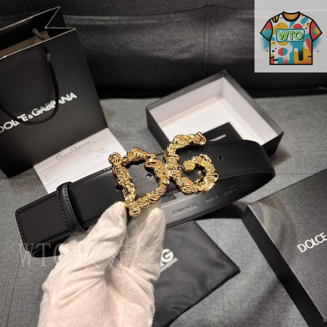 美品⭐️dolche&gabbana レザー スカート ゴールド金具 ベルト付き D＆G DOLCE ＆ GABBANA ドルチェ＆ガッバーナ ベルト レザー