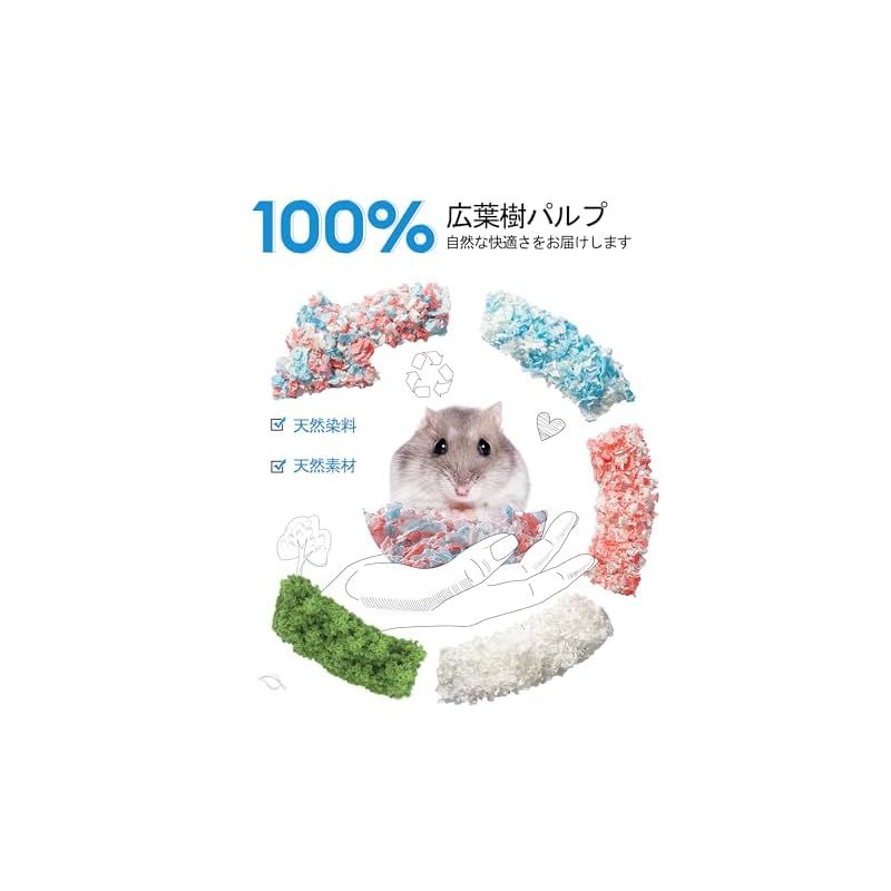 BUCATSTATE ハムスター 床材 紙 無塵【圧縮パッケージ 大容量