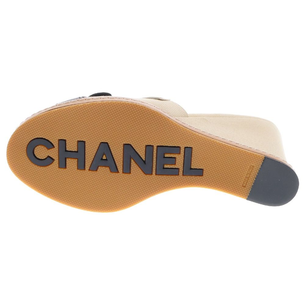 新品CHANEL シャネル　カメリア　サンダル37 レディース CHANEL シャネル カメリアサンダル ミュール レディース37