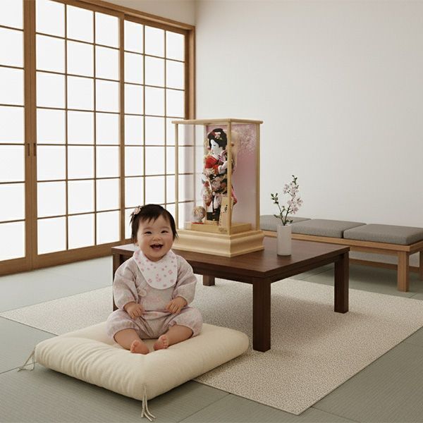 平安道翠監修 ８号 京 総檜造り 羽子板飾り