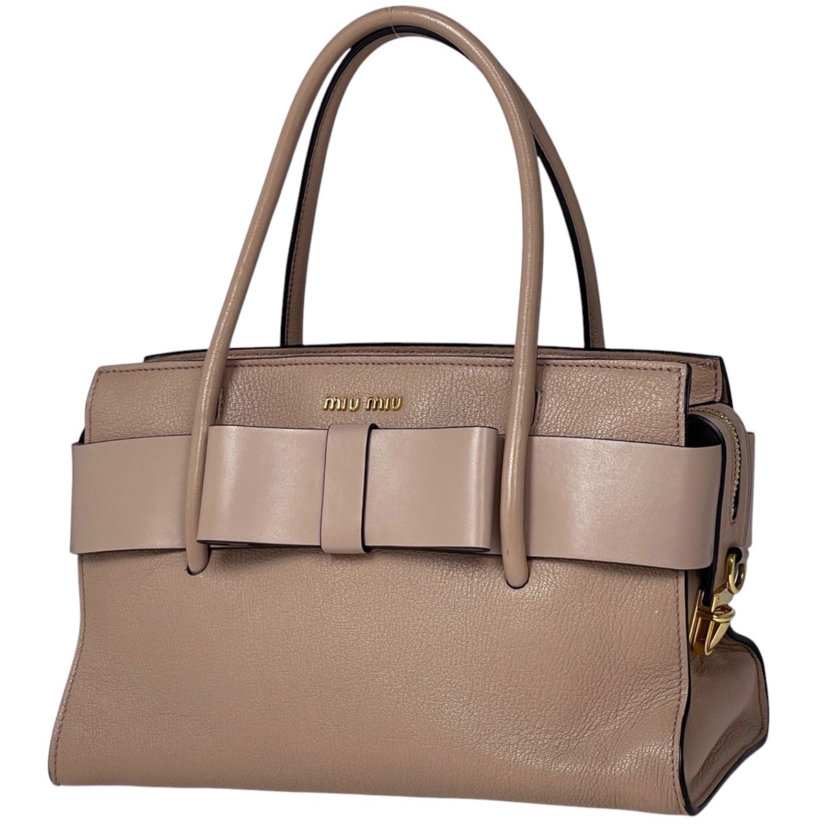 ミュウ ミュウ Miu Miu ロゴ ハンドバッグ 2WAY ショルダーバッグ 