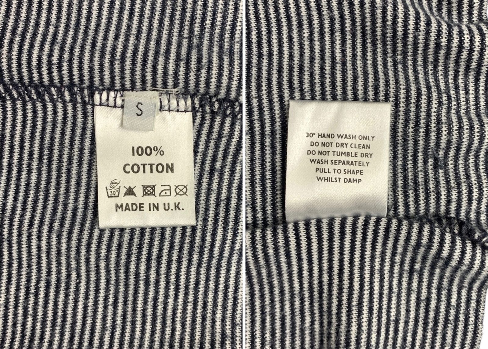 EVISU (エヴィス) 長袖カーディガン ボーダー ボタン コットン S 