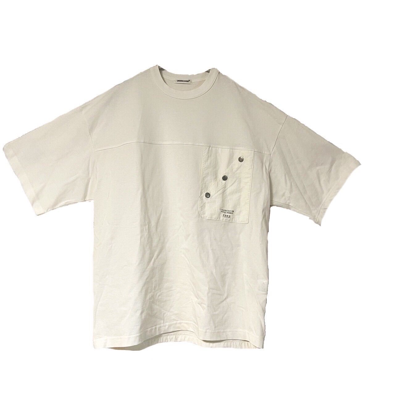【希少モデル】アンダーカバー　両面ロゴ入　前後素材切替シャツ　3 アンダーカバー両面ロゴTシャツ - メルカリ