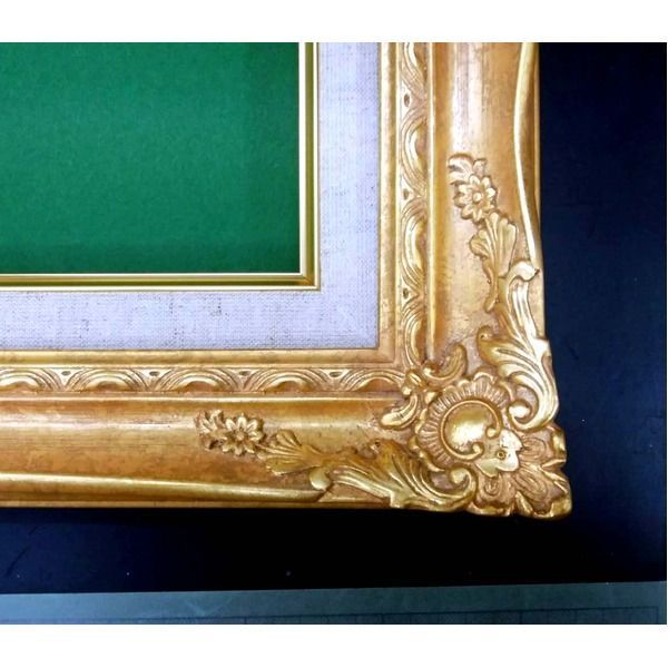 ルイ式油額〕高級油絵額・キャンバス額・豪華油絵額・模様油絵額