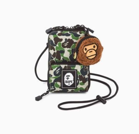 BAPE KIDS◇A BATHING APEじゃばら式BLACKスマホショルダ - メルカリ