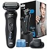 ブラウン 電気シェーバー シリーズ5 洗浄機付き 電動 髭剃り メンズ 52-N7200cc ブラック キワゾリトリマー 防水設計 充電式 コードレス